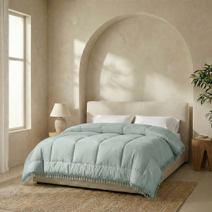 Dekbed Zonder Overtrek – Ibiza Lace Trim Lichtgroen