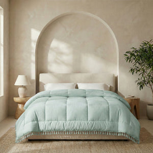 Dekbed Zonder Overtrek – Ibiza Lace Trim Lichtgroen