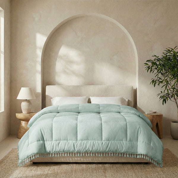 Dekbed Zonder Overtrek – Ibiza Lace Trim Lichtgroen