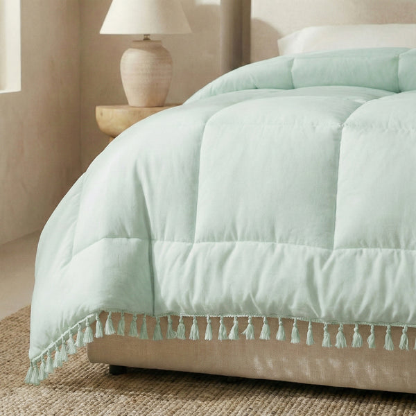Dekbed Zonder Overtrek – Ibiza Lace Trim Lichtgroen