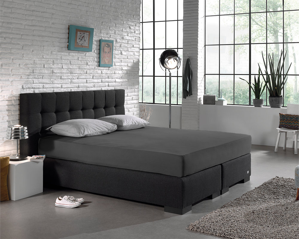 Dubbel Jersey 220 gr. Hoeslaken Antraciet