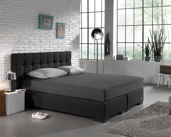 Dubbel Jersey 220 gr. Hoeslaken Antraciet