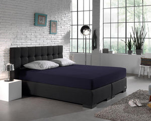 Double Jersey 220 gr. Fitted Sheet Navy