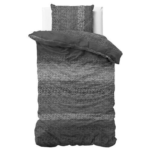 DH Flanel Gradient Knits Antraciet