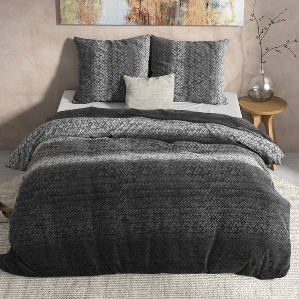 DH Flanel Gradient Knits Antraciet
