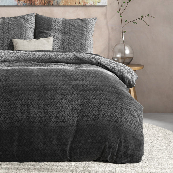 DH Flanel Gradient Knits Antraciet