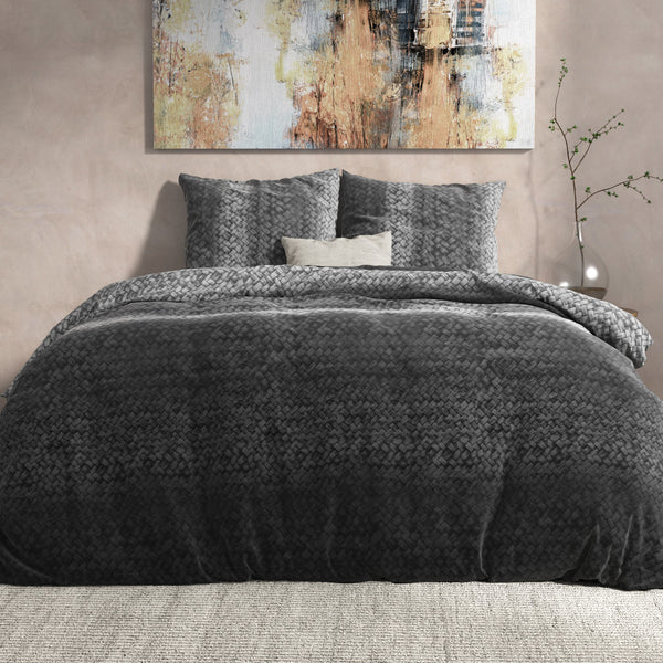 DH Flanel Gradient Knits Antraciet