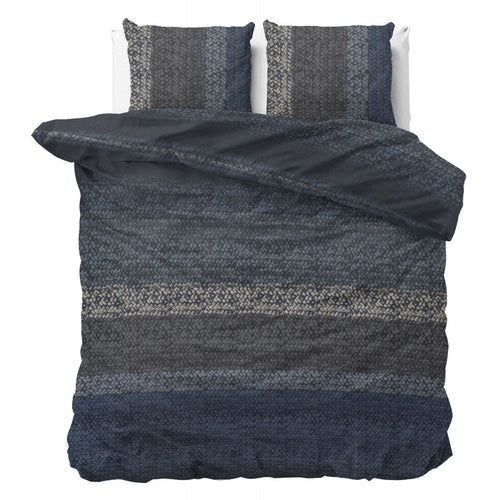 Flanel Gradient Knits Blauw