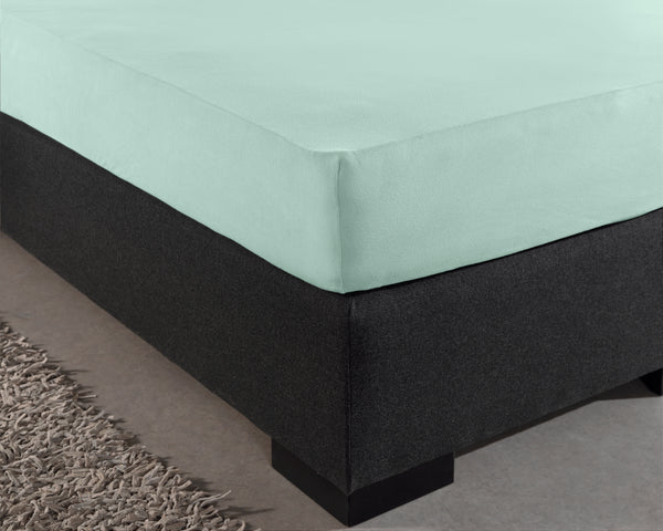 Enkel Jersey 135 gr. Hoeslaken Pastel Blauw