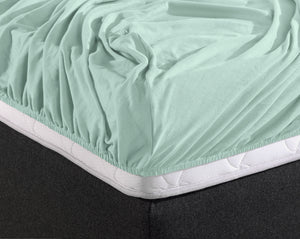 Enkel Jersey 135 gr. Hoeslaken Pastel Blauw