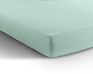 Enkel Jersey 135 gr. Hoeslaken Pastel Blauw