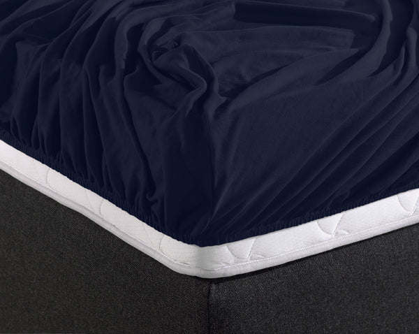 Single Jersey 135 gr. Fitted Sheet Indigo Blue
