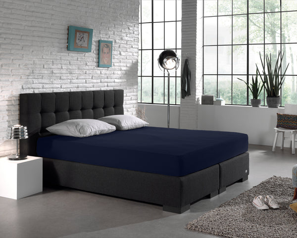 Single Jersey 135 gr. Fitted Sheet Indigo Blue