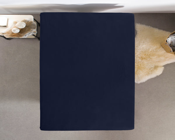 Single Jersey 135 gr. Fitted Sheet Indigo Blue