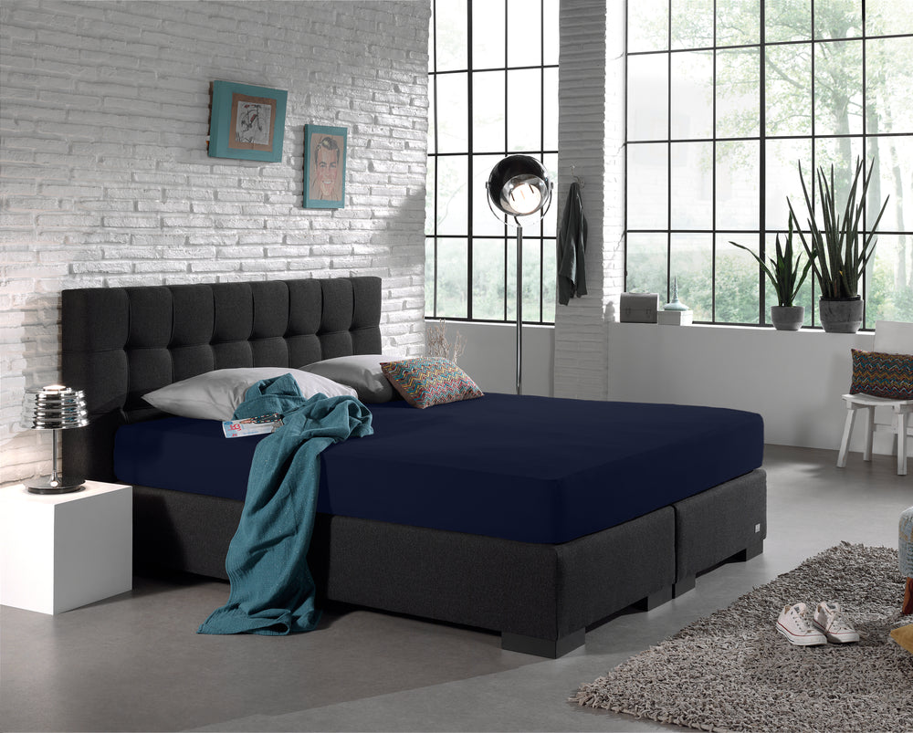 Single Jersey 135 gr. Fitted Sheet Indigo Blue