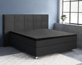 Topper Satin Spannbettlaken Schwarz