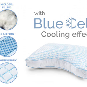 3D Blue Cell Tech Verkoelend Microgel Neksteun Kussen