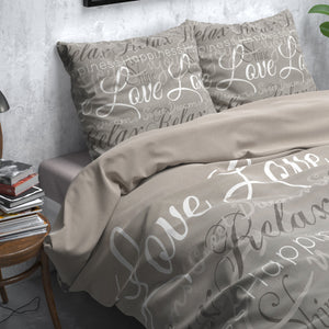 Flanel Love and Relax Taupe