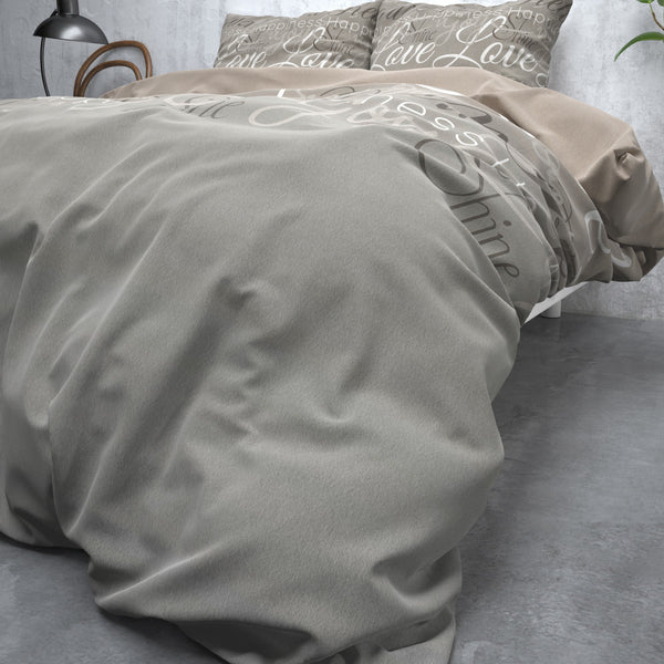 Flanel Love and Relax Taupe