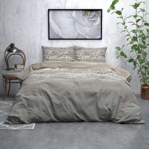 Flanel Love and Relax Taupe