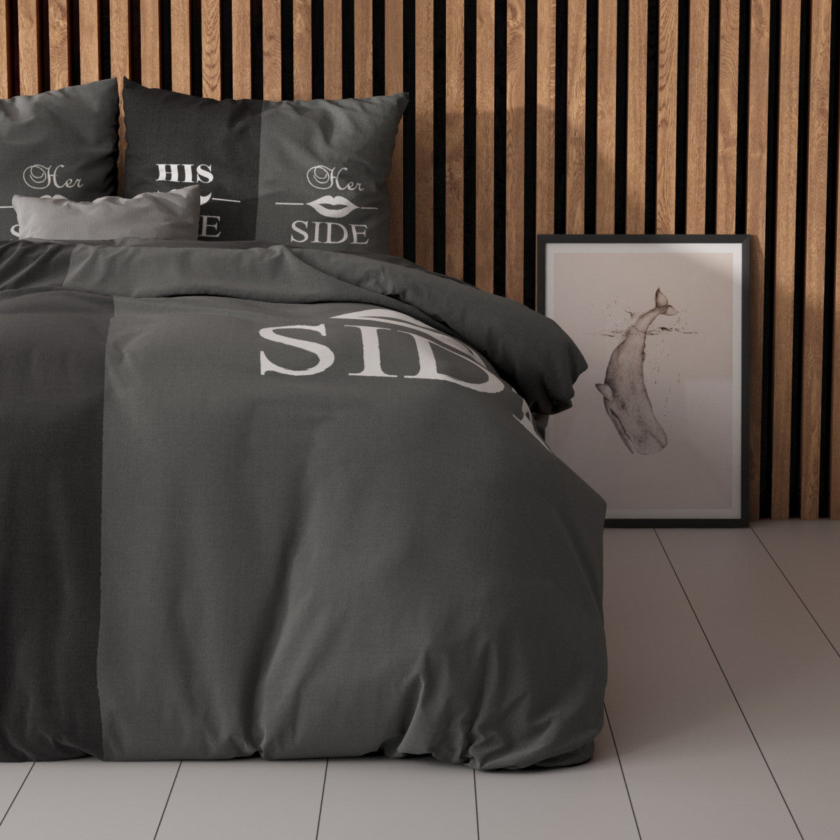 His and Her side  Zwart