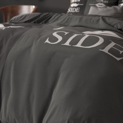His and Her side  Zwart