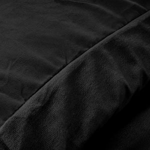 Velvet Uni Dekbedovertrek Zwart