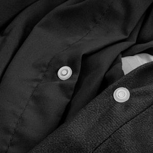 Velvet Uni Dekbedovertrek Zwart