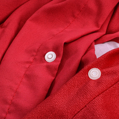 Velvet Uni Dekbedovertrek Rood