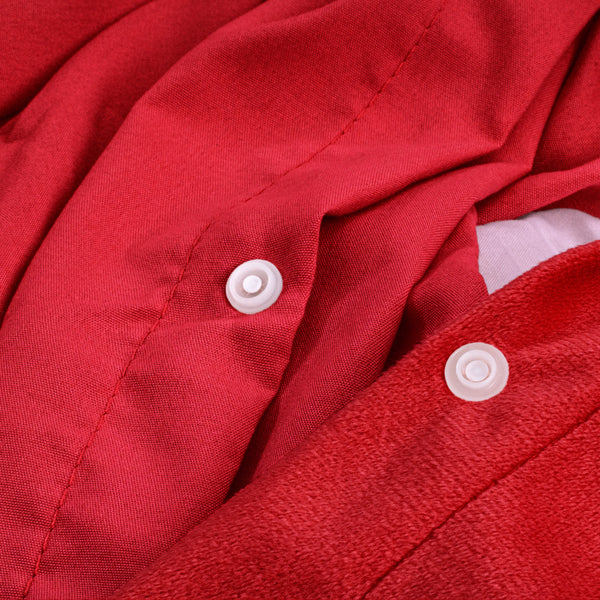 Velvet Uni Dekbedovertrek Rood