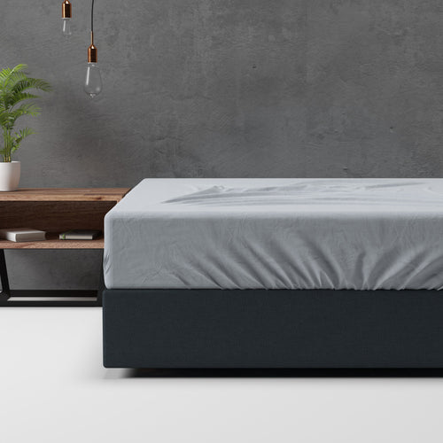 Flanel Basic Hoeslaken Grijs