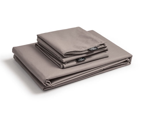 Egyptisch Katoen Uni Taupe