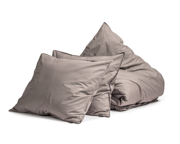 Egyptisch Katoen Uni Taupe