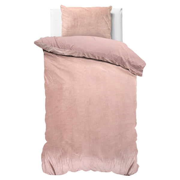 Velvet Uni Dekbedovertrek Roze