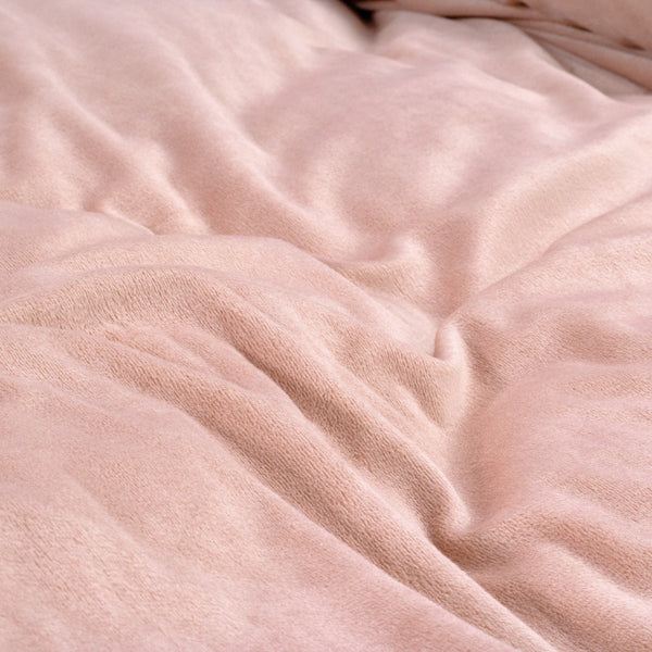Velvet Uni Dekbedovertrek Roze