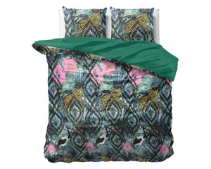 Velvet Botanical forest Green