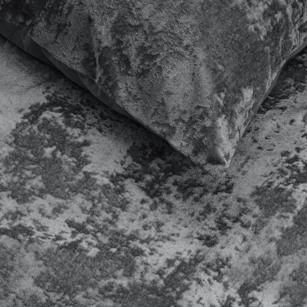 Crushed Velvet Cotton Volcanic Antraciet