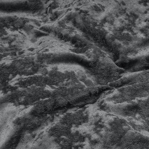 Crushed Velvet Cotton Volcanic Antraciet