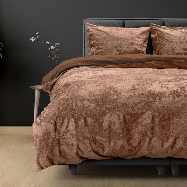 Crushed Velvet Katoen Wood Bruin
