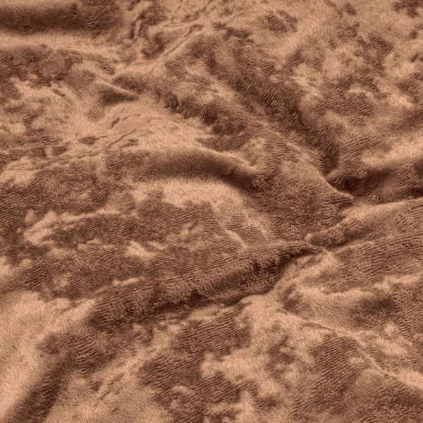 Crushed Velvet Katoen Wood Bruin