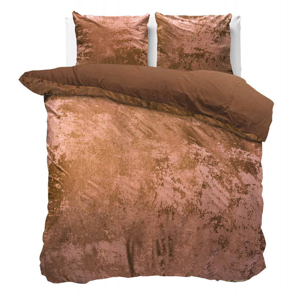 Crushed Velvet Katoen Wood Bruin