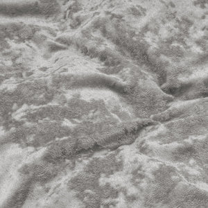 Crushed Velvet Katoen Metallic Zilver