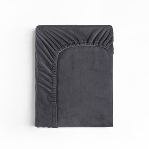Velvet Hoeslaken Antraciet