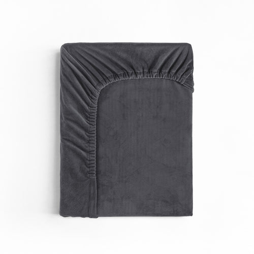 Velvet Hoeslaken Antraciet