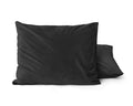 Samt 2 in 1 Kissenbezüge Schwarz 60 x 70