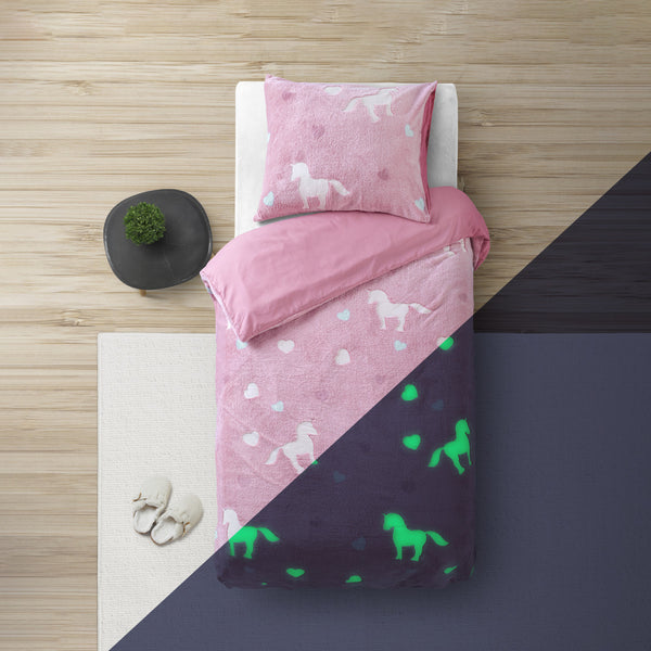 Glow in the dark Unicorn Roze
