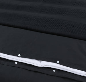 Dekbedovertrek - Bali Zwart - 100% katoen