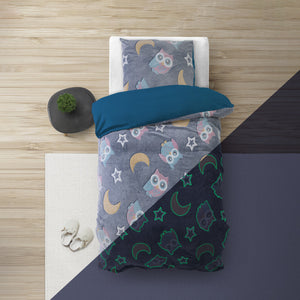 Glow in the dark Night Owl Blauw