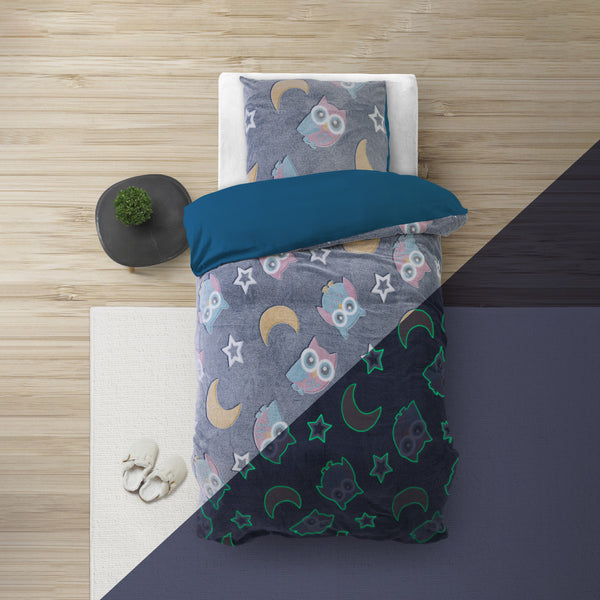 Glow in the dark Night Owl Blauw