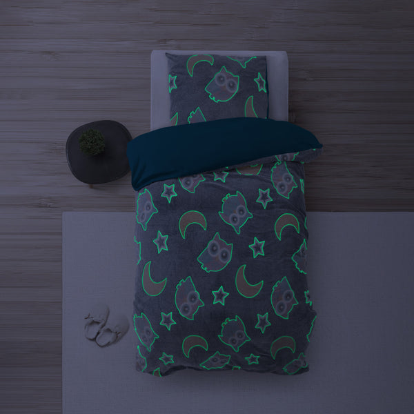 Glow in the dark Night Owl Blauw